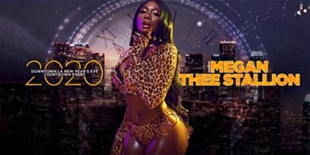 Megan Thee Stallion hosts Downtown LA's New Year's Eve Countdown Event, Los Angeles, California, United States