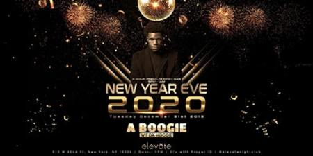A Boogie Wit Da Hoodie at Elevate Nightclub New Year's Eve 2020, New York, United States