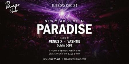 Paradise Club New Year's Eve in Paradise 2020, New York, United States