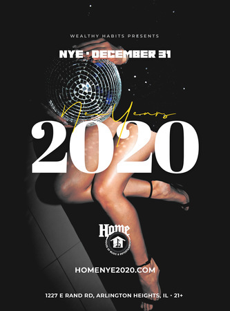2020 - A New Years Eve Affair at Home Bar, Arlington Heights, Illinois, United States
