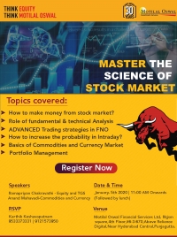 MASTER THE SCIENCE OF STOCK MARKET" an exclusive workshop on trading in Hyderabad