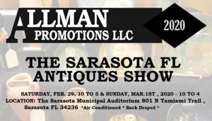 Sarasota FL Antiques Show Feb 29-March1, 2020, Sarasota, Florida, United States