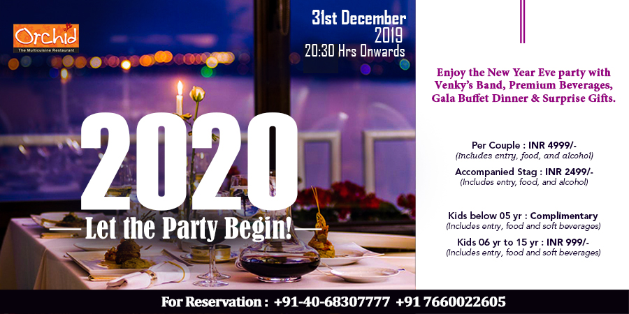New Year Eve 2020 Celebration, Hyderabad, Telangana, India