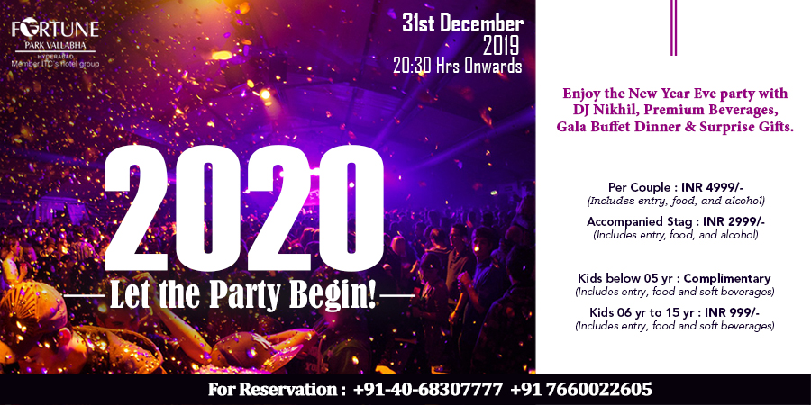 New Year Eve 2020 Party, Hyderabad, Telangana, India