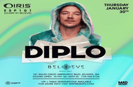Diplo | IRIS ESP101 Learn to Believe | Thursday January 30, Atlanta, Georgia, United States