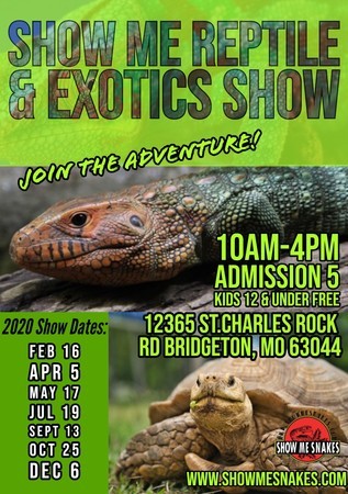 Show Me Reptile and Exotics Show February 16th, Bridgeton, Missouri, United States
