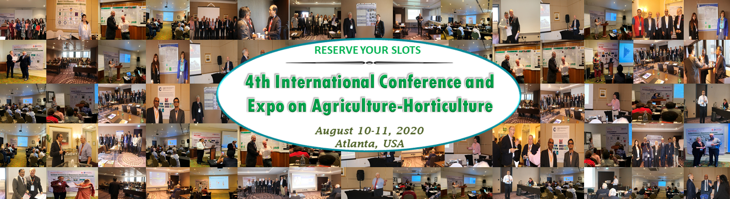 4th International Conference and Expo on Agricultural and Horticulture, Atlanta, United States