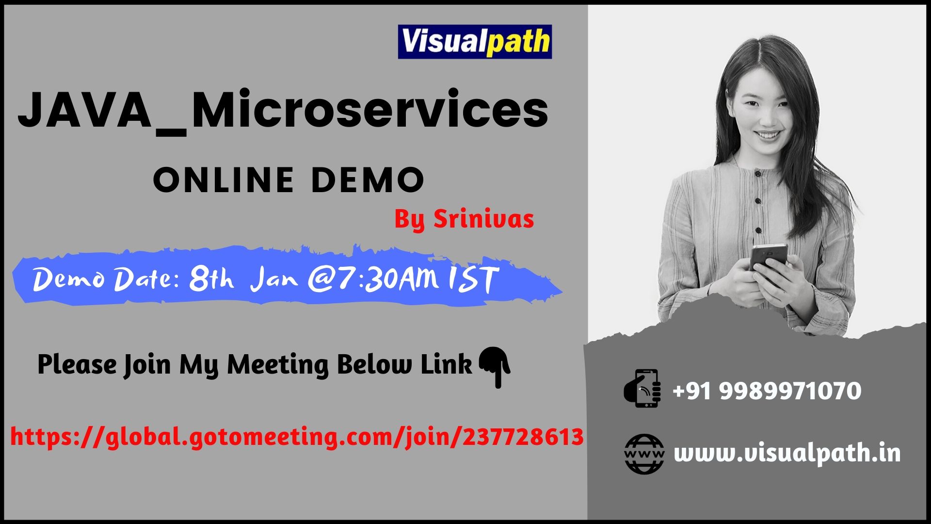 Microservices JAVA Online Training, Hyderabad, Andhra Pradesh, India