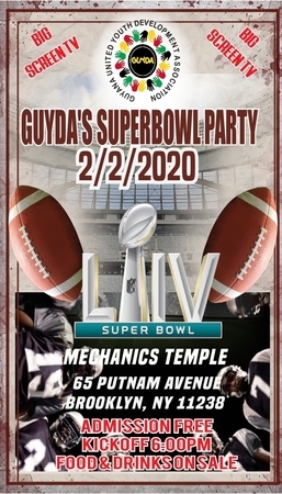 GUYDA 1st Superbowl 2020 Party, Brooklyn, New York, United States