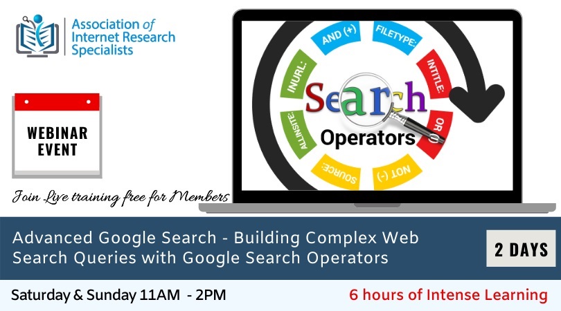 Advanced Google Search - Building Complex Web Search Queries with Google Operators, Toronto, Ontario, Canada