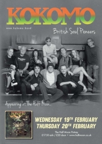 Kokomo: British Soul Music Pioneers Live at Half Moon Putney London 19 Feb