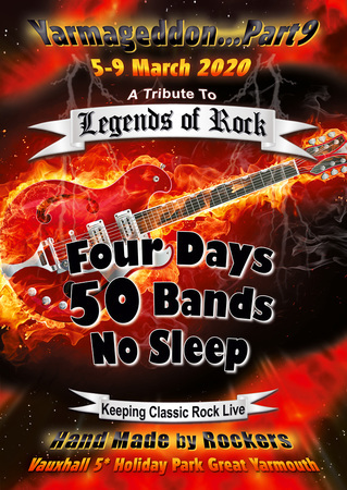 Legends Of Rock 2020 - 4 Days / 50 Bands - Great Yarmouth, Great Yarmouth, Norfolk, United Kingdom