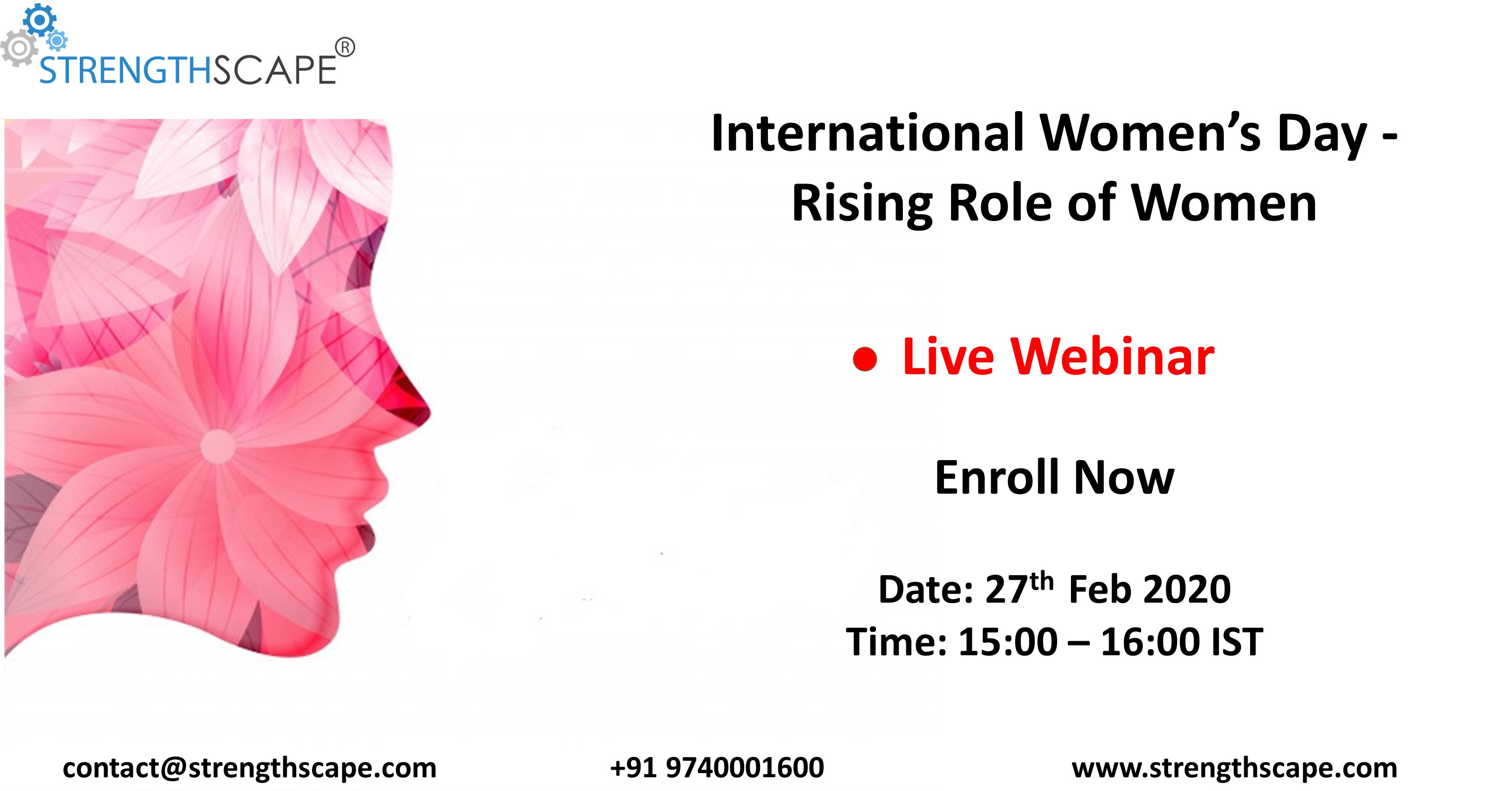 [Webinar] International Women’s day – Rising Role of Women, Bangalore, Karnataka, India