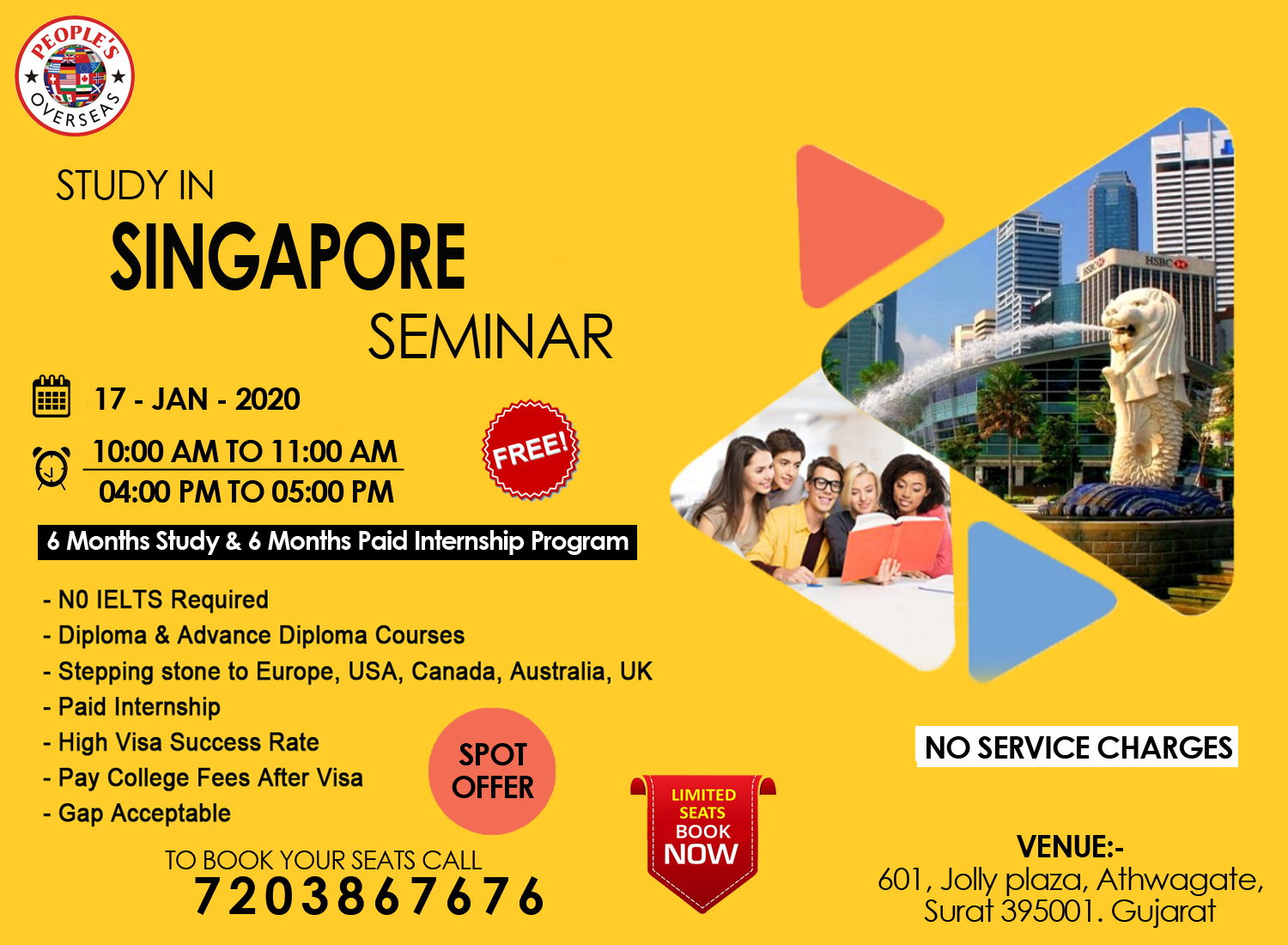 Seminar on Study in Singapore, Surat, Gujarat, India