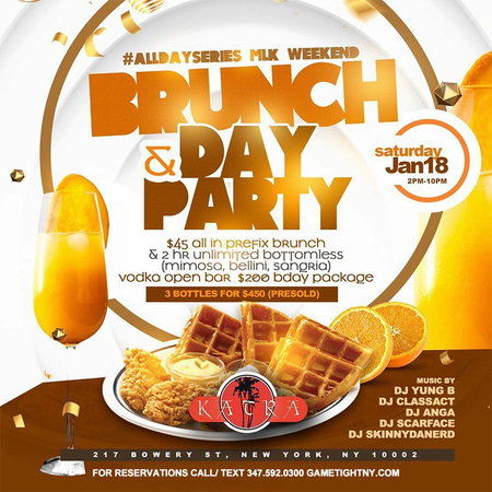 Katra Lounge Saturday MLK Weekend Brunch And Day Party, New York, United States