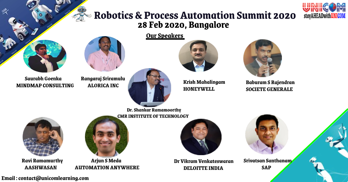 Robotics & Process Automation Summit 2020 - Bangalore, Bangalore, Karnataka, India