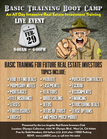 Basic Training Real Estate Boot Camp, Los Angeles, California, United States