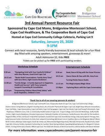 3rd Annual Parent Resource Fair, Barnstable, Massachusetts, United States