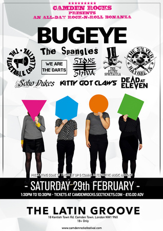 Camden Rocks All-Dayer w/ Bugeye and more at The Latin Groove, London, England, United Kingdom