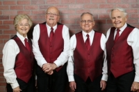 Singing Valentine presented by 4 singers to your loved one w/ rose and card