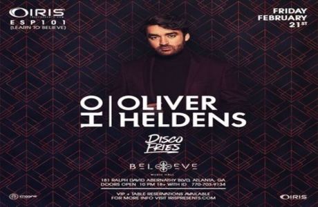 Oliver Heldens + Disco Fries | IRIS ESP101 Learn to Believe | Fri Feb 21, Atlanta, Georgia, United States