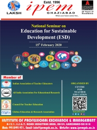 NATIONAL SEMINAR ON Education for Sustainable Development (ESD)