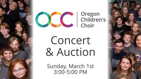 Oregon Children's Choir Concert and Auction, Eugene, Oregon, United States