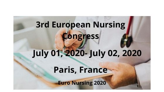 3rd European Nursing Congress, Paris, France