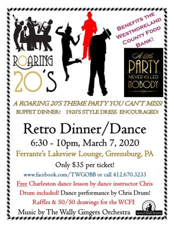 Roaring 20's Retro Dinner/Dance, Greensburg, Pennsylvania, United States