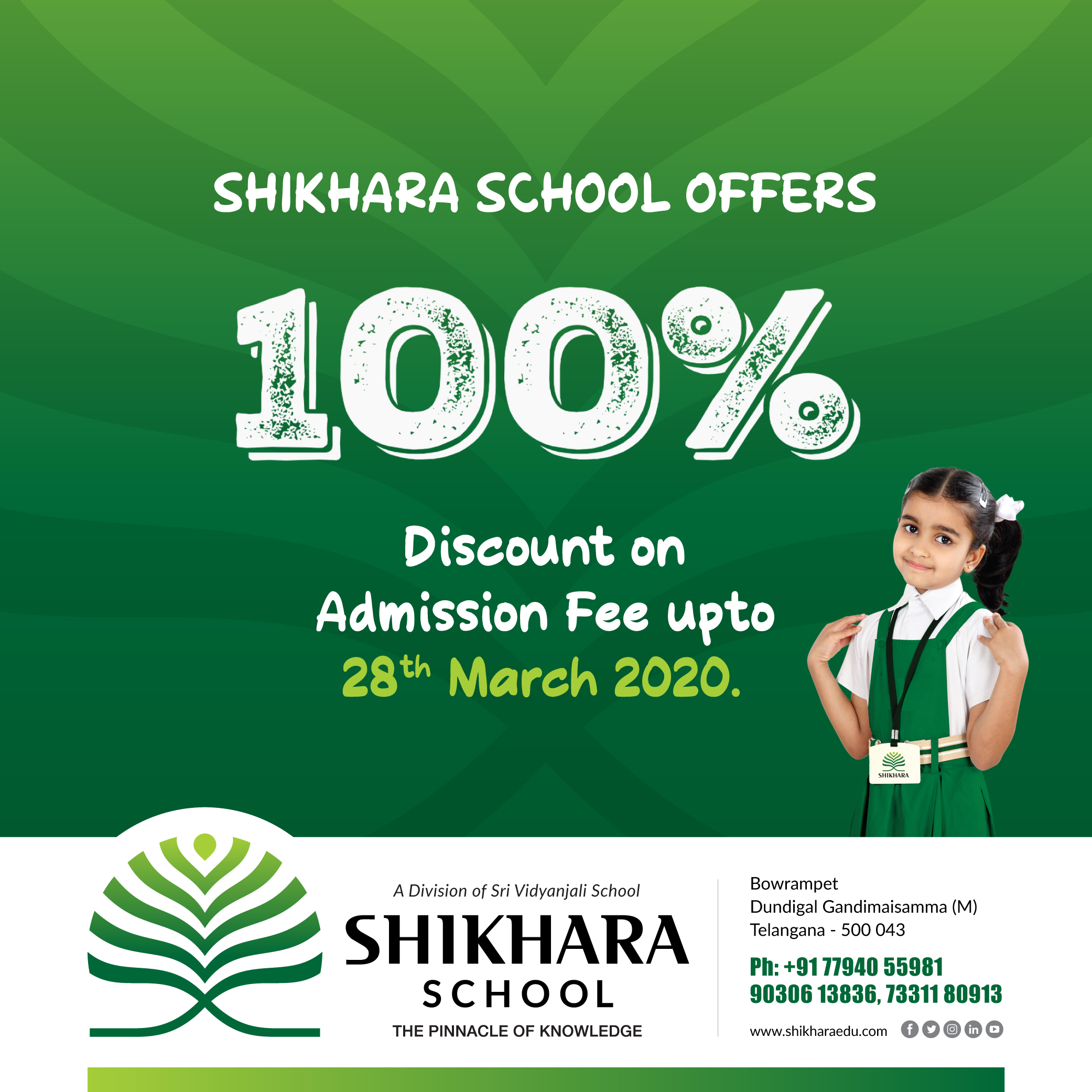 Shikhara School Admissions, Medchal, Telangana, India