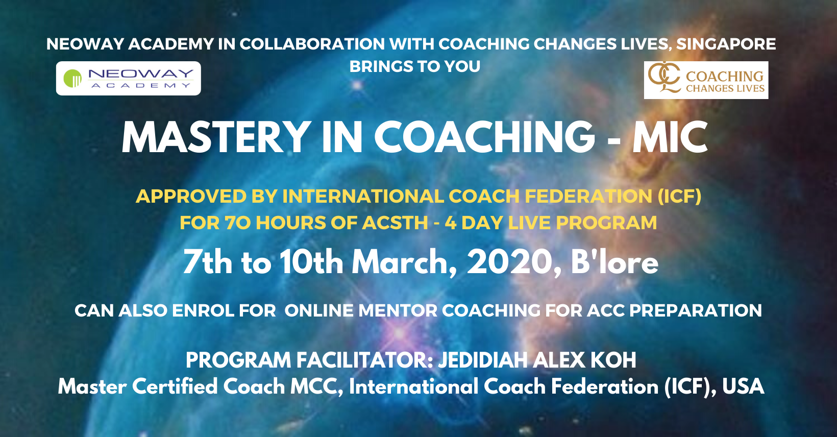 Mastery in Coaching Certification Program (MIC), Bangalore, Karnataka, India