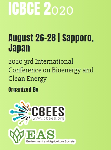 2020 3rd International Conference on Bioenergy and Clean Energy (ICBCE 2020), Sapporo, Hokkaido, Japan