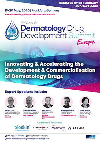 2nd Dermatology Drug Development Summit Europe, Frankfurt am Main, Hessen, Germany