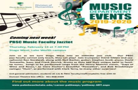 Palm Beach State College Jazztet Concert, Lake Worth, Florida, United States