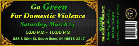 Go Green for Domestic Violence, South Bend, Indiana, United States
