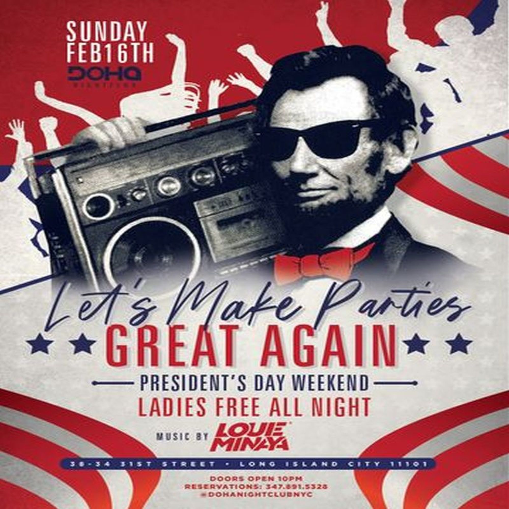 President's Day Weekend Ladies Free All Night, Queens, New York, United States