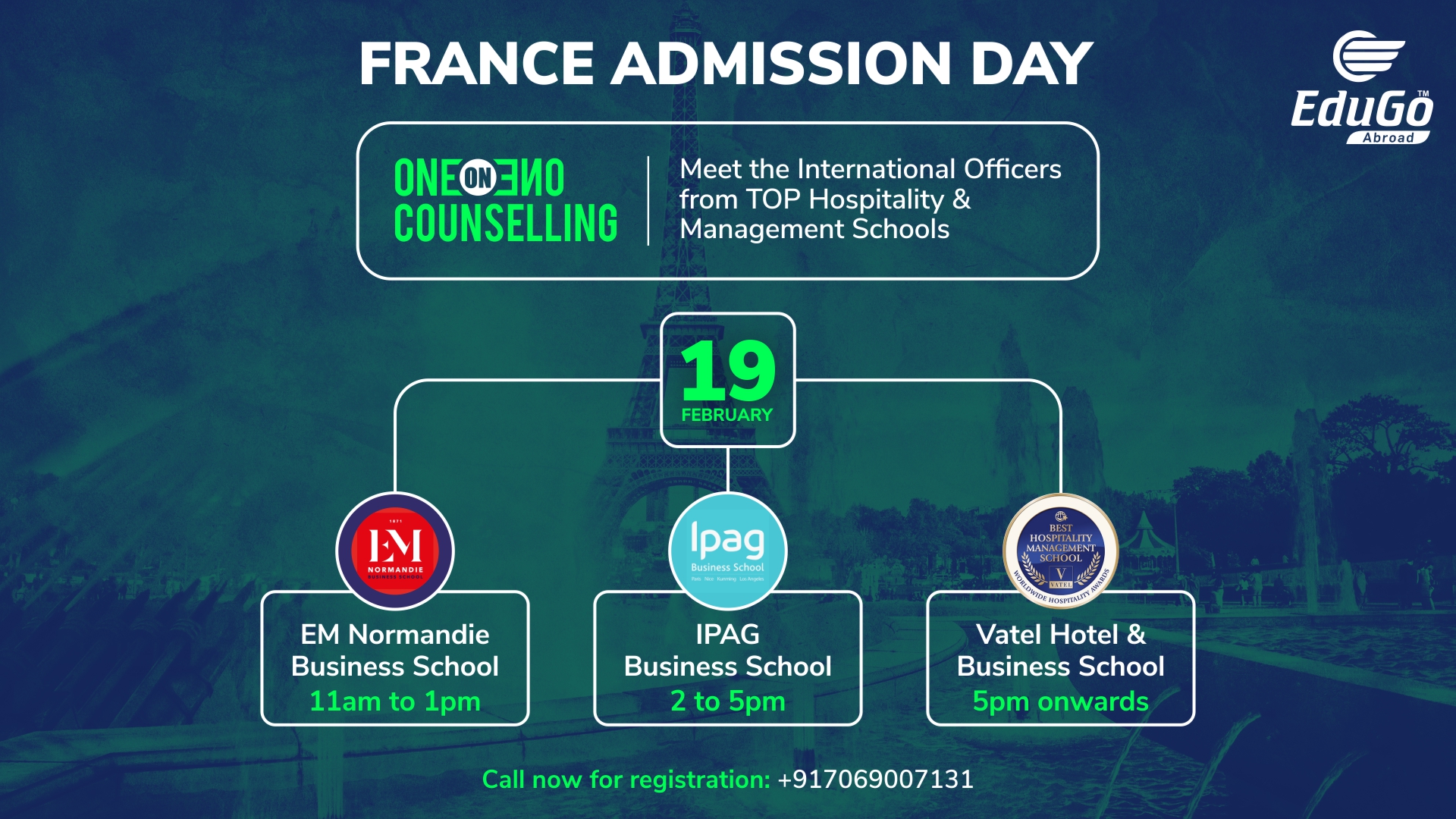 France Admission Day - One On One Counselling, Ahmedabad, Gujarat, India