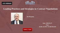 Leading Practices and Strategies in Contract Negotiations