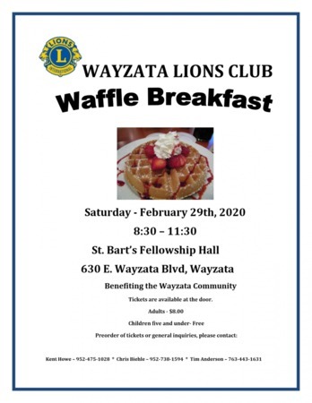 Wayzata Lions Club Waffle Breakfast, Wayzata, Minnesota, United States