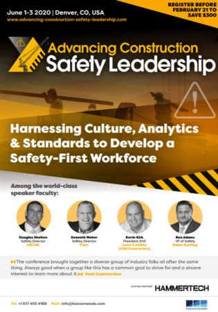 Advancing Construction Safety Leadership 2020 | Denver, CO, Denver, Colorado, United States
