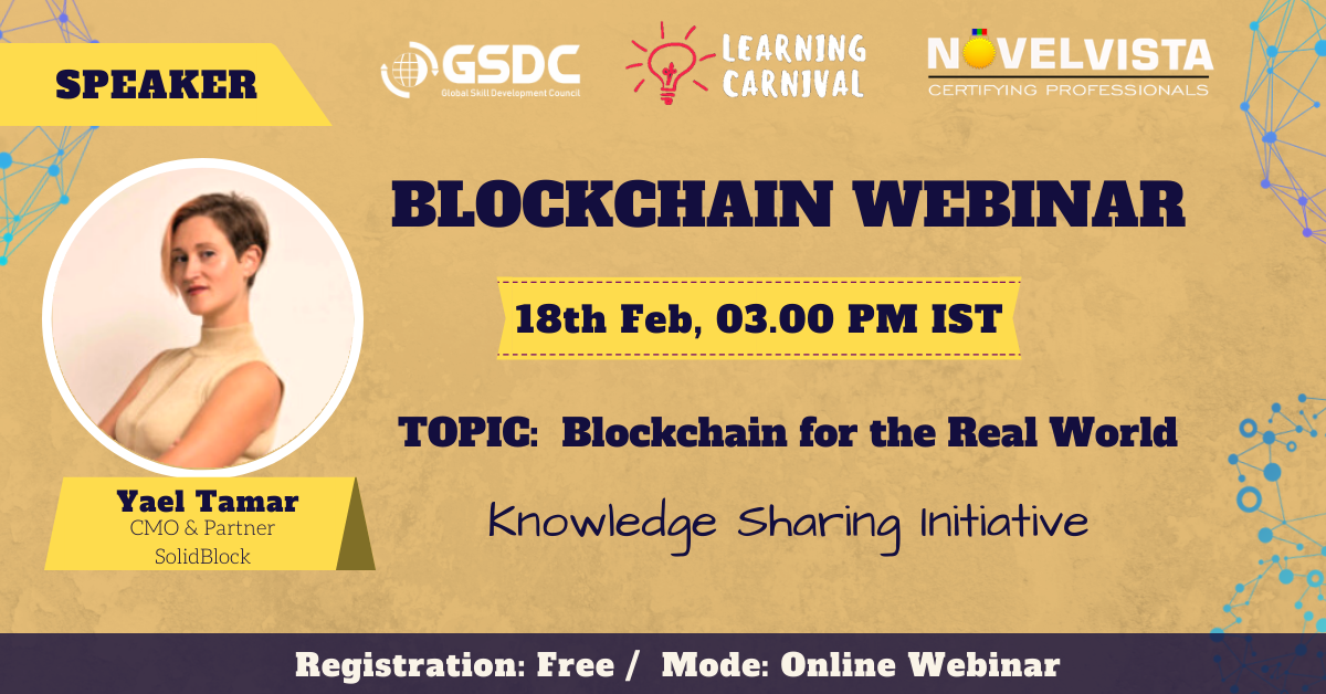 FREE Webinar on Blockchain and it's Effectiveness by NovelVista, Pune, Maharashtra, India