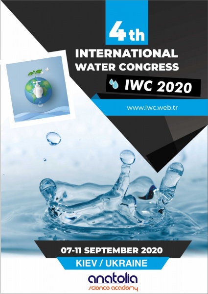 4th International Water Congress (IWC 2020), Kiev, Ukraine