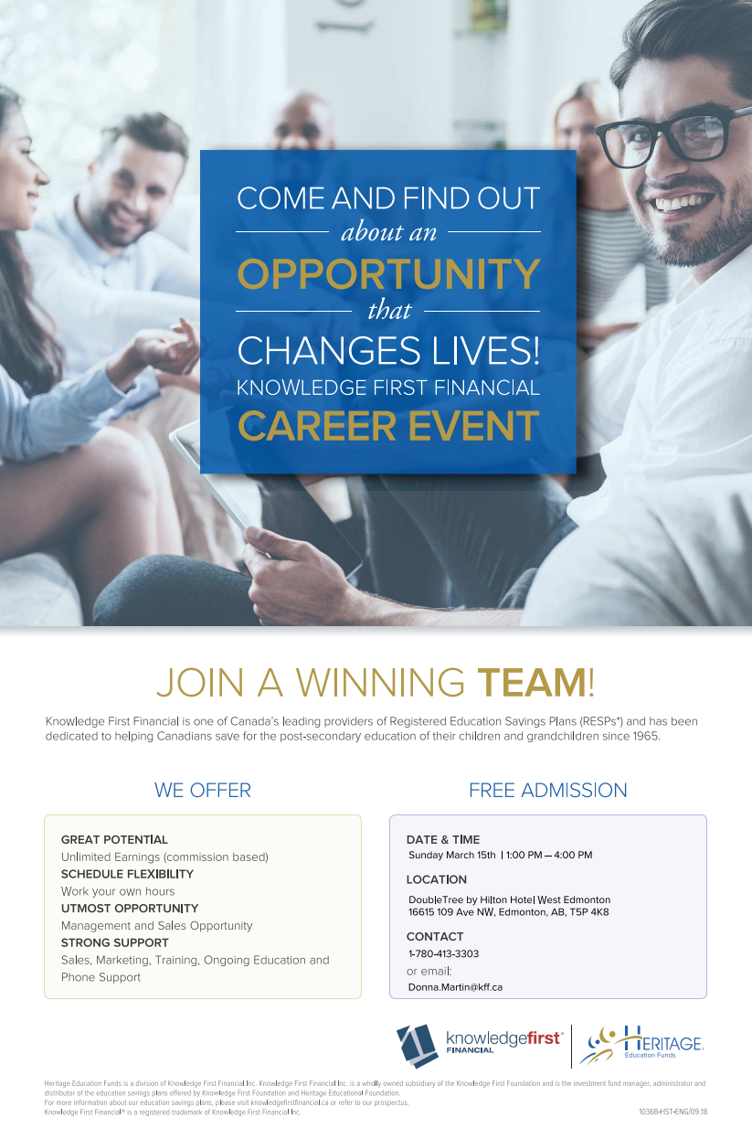 Career Fair - Knowledge First Financial, Edmonton, Alberta, Canada
