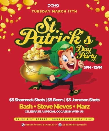 St Patrick's Day Party in NYC, Queens, New York, United States
