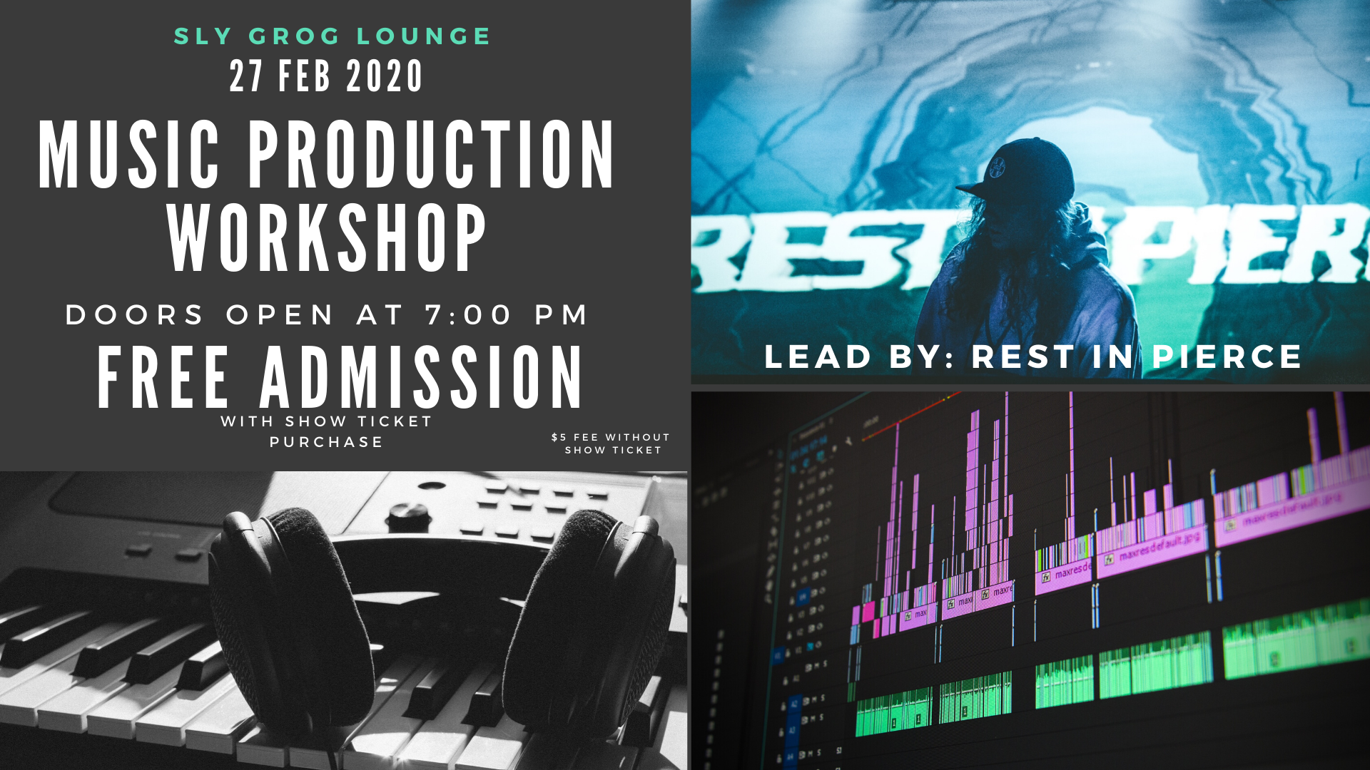 Music Production Workshop Led by: Rest In Pierce, Buncombe, North Carolina, United States