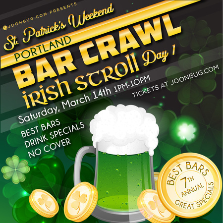 Barcrawls.com Presents Portland St. Patrick's Day Bar Crawl Day 1, Portland, Oregon, United States