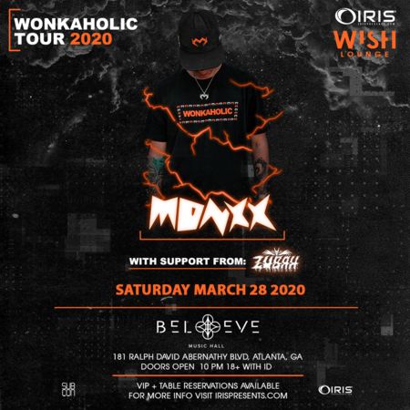 Monxx - Wonkaholic Tour| Wish Lounge @ IRIS | Saturday March 28, Atlanta, Georgia, United States