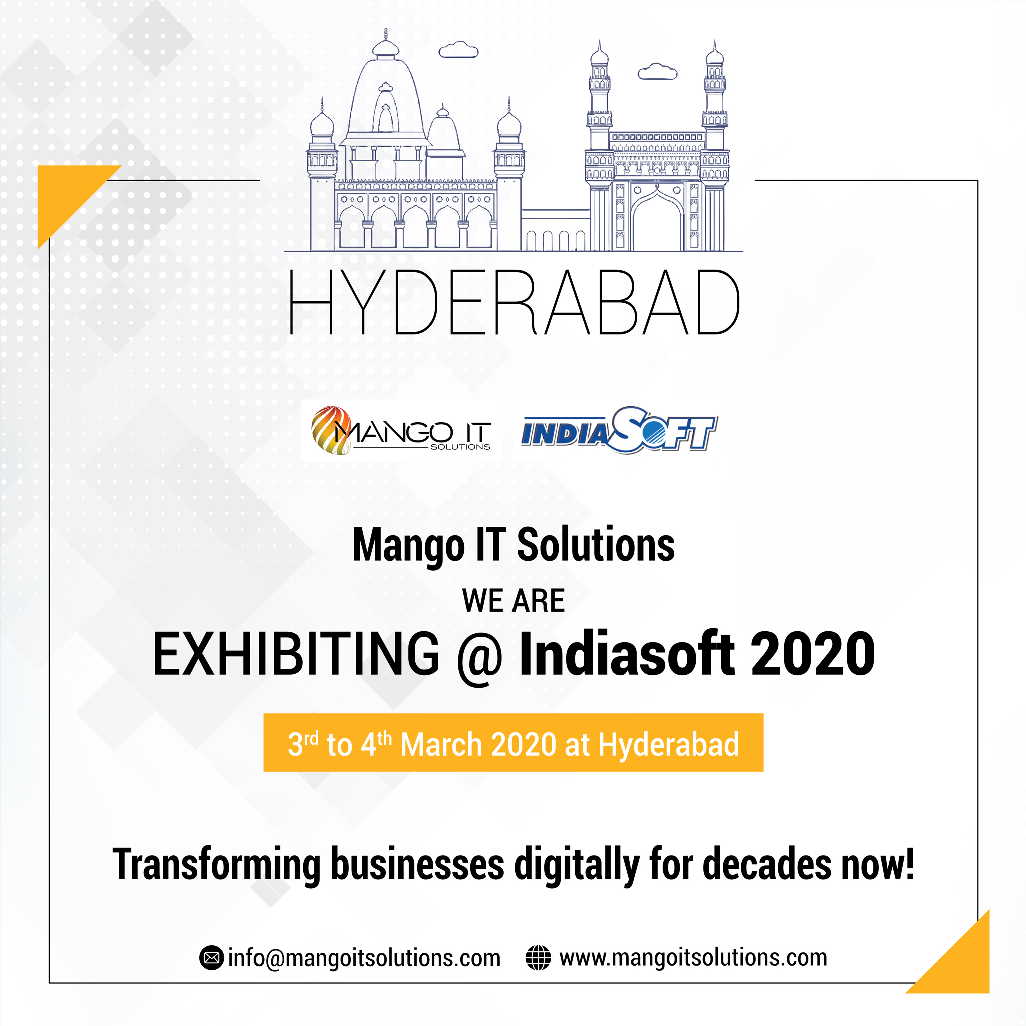 Indiasoft 2020 Exhibitors, Hyderabad, Telangana, India