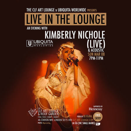 Kimberly Nichole - Live in the Lounge - Sunday 8th March - Free, Greater London, England, United Kingdom