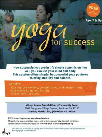 Yoga for Success - San Jose, CA, San Jose, California, United States